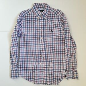 Ralph Lauren Boy’s  Blue and Pink Plaid Shirt
